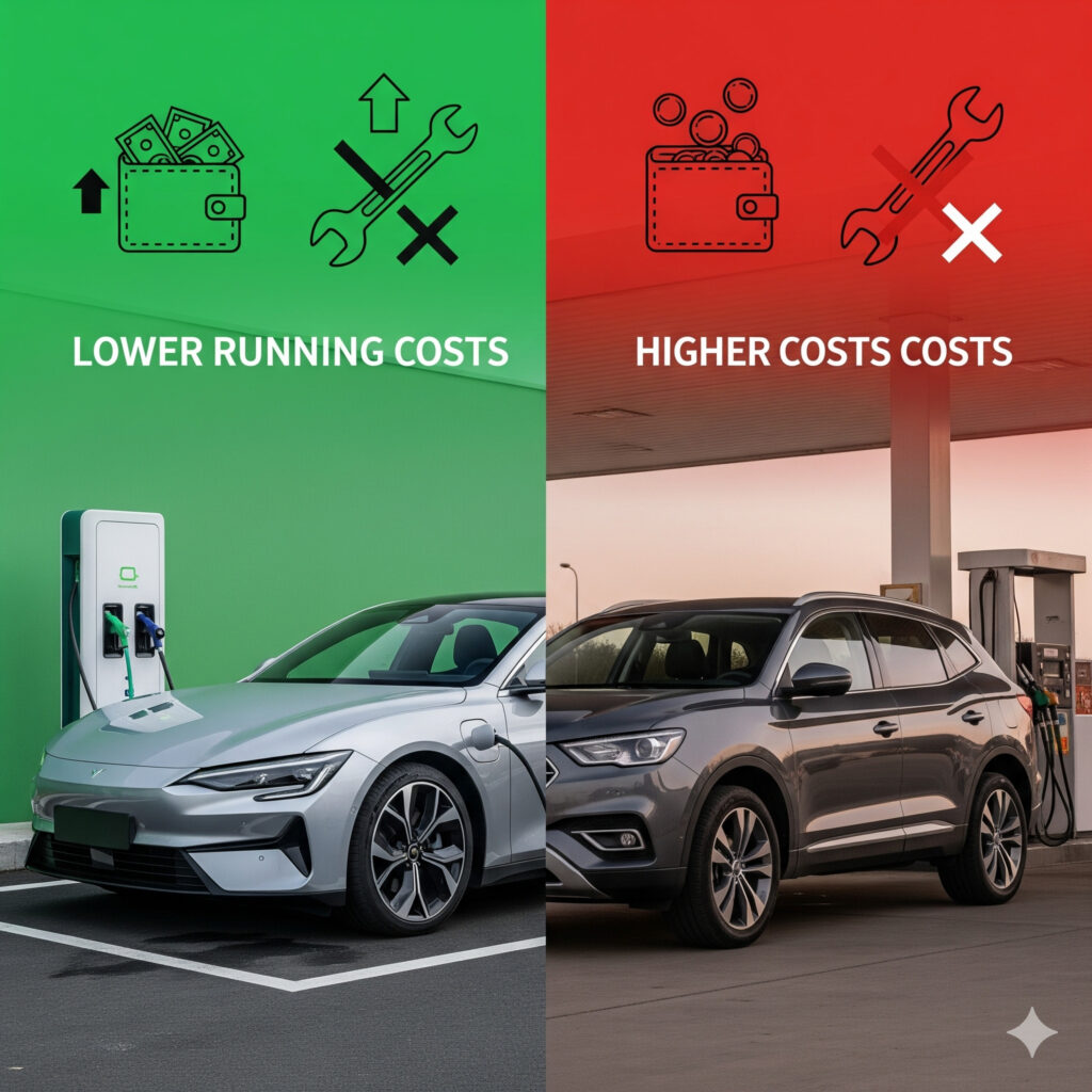 EV vs Petrol/Diesel Vehicles:Top 10 facts  (cost & maintenance)