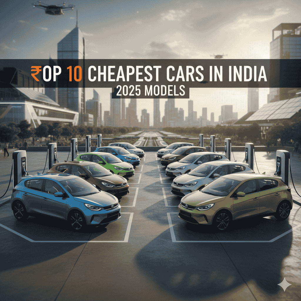 Top 10 Cheapest Electric Cars in India 2025