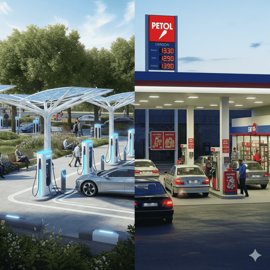 EV vs Petrol/Diesel Vehicles 
